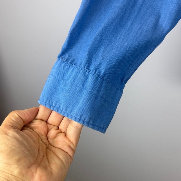 Scotch & Soda 100% Cotton Men's Blue Casual Button-Down Shirt Size XL - Picture 7 of 14